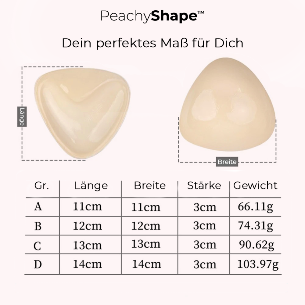 PeachyShape™  - Beidseitig klebende Pushup Nippelcover 2.0